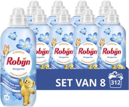 Robijn - Wasverzachter - Morgenfris - 8 flessen - 312 wasbeurten - Voordeelverpakking — thumbnail 1