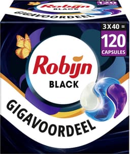 Robijn Wasmiddel - 3-in-1 Wascapsules - Black Velvet - 3 x 40 stuks - 120 Wasbeurten - Voordeelverpakking — thumbnail 1