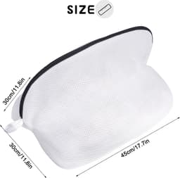 2 stuks wasnet voor schoenen, sneakers, wasmachine, schoenenwaszak, grote waszak met ritssluiting, schoenen, waszak voor reizen, appartement opbergen — thumbnail 5