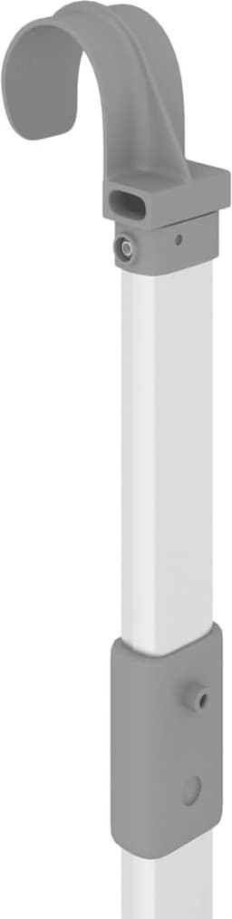 vidaXL - Droogrek - voor - balkon - 89x25x(60-95) - cm - aluminium — thumbnail 4