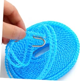 Reiswasrek - Waslijn touw - Kleding drogen - Elastisch en antislip - 5 meter - Willekeurig — thumbnail 2