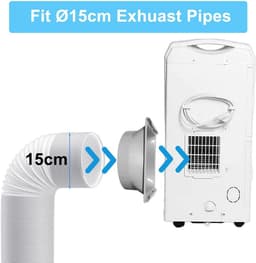 Afvoerslangkoppeling - Slang adapter - Airco installatie - Draagbare unit - 178 cm - Grijs — thumbnail 5