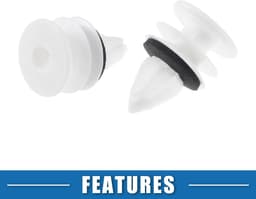 Dailygoods- Deurbekledingsclips - Duurzaam Kunststof - 10 Stuks - Wit - Slijtvast - Voor Chevrolet/Buick - Totale Lengte 28 mm - Autoclips — thumbnail 4