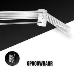 RUX® Wanddroogrek Inklapbaar - Wanddroogrek - Wit - ‎‎37cm x 70cm x 11cm — thumbnail 5
