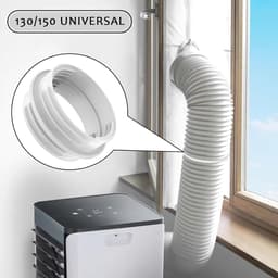 1stuks - aansluiting afvoerslang airco - aansluiting airco - binnen 130 mm / buiten 150 mm - verbindingsstuk - verbindingsstuk airco - verbindingstuk slang - wit — thumbnail 5