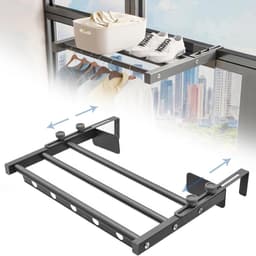 MRKK® Handdoekrek Radiator - Badkamer - Droogrek - Zwart met zilver — thumbnail 2