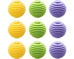 9 stuks drogerballen, wasbal voor wasmachine, wasballen voor donsjassen, wasballen, herbruikbare wasdrogers, wasballen, minder vouwen en knijpers