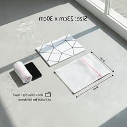 Wasnet voor wasmachine - 5-delige set, kleine waszak 23 x 30 cm, ideaal voor ondergoed, sokken en babykleding — thumbnail 4