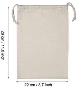 Store_8 - Katoenen Waszak - Huishoudelijke Opslagzak - Natuurlijke Kleur - Perfect voor Kleding - Ideaal voor Thuis en Reizen — thumbnail 4