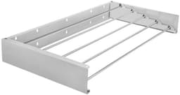 Wanddroogrek 80 cm Opvouwbaar – Uittrekbaar Wasrek voor Muurmontage Aluminium tot 20 kg – wanddroogrek opvouwbaar – wasrek aan muur – aluminium wasrek – laundry wall rack – ruimtebesparend droogrek – 64839 — thumbnail 2