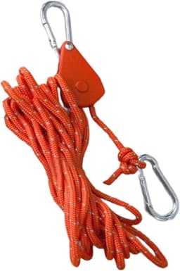Winddicht touw, zeer sterk spantouw, sterk en duurzaam touw, gemaakt van nylon, voor kamperen in de buitenlucht, gebruikt om tenten, boten en auto's vast te zetten, zwaar touw met sloten. — thumbnail 2