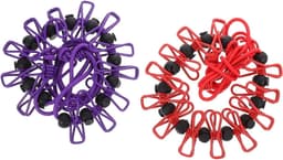 Verstelbare Kledinglijn - Droogtouwen Set - Buiten Droge Kleding - Winddichte Clips - 182 cm - Rood — thumbnail 1