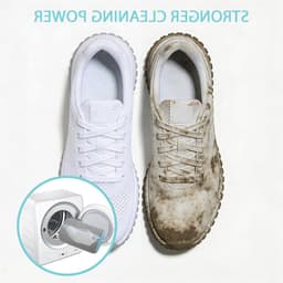 Set van 2 Schoenwaszakken voor de Wasmachine, Herbruikbaar en Geschikt voor Alle Schoenen en Maten, Grijs, Ideaal voor Sneakers en Laarzen — thumbnail 3