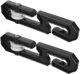 Kledinglijn Separator - Waslijn Rolscheider - Wasgoed Drogen - Verstelbare Plastic Spreader - 14.5 cm - Zwart — thumbnail 1