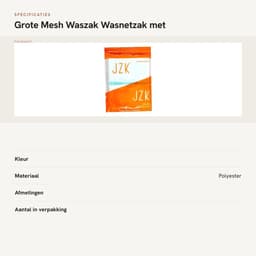 Dailygoods- Waszak Groot 60 x 80 cm - Waszakken voor Wasgoed - Mesh Waszak - Wasnet met Rits - Reistas voor Kleding - Ademend Materiaal — thumbnail 4