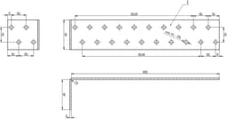 Stalen Anker - Hoekconnector Bevestiging - Beton Plaatsen - Heavy Duty Ontwerp - 200 x 40 mm - Zilver — thumbnail 1