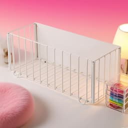 Magnetic Laundry Organiser, Washing Machine, Lint Strainer Storage Shelf, Collapsible Space-Saving Organiser, Basket for Refrigerator, Kitchen, Cabinet, Bedroom, Refrigerator, — thumbnail 3