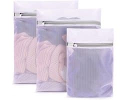 Set van 6 mesh waszakken met ritssluiting - 6 stuks (4 mannen + 2 kinderen) - geschikt voor bh's - reiskleding - schoenen - koffer en babykleding — afbeelding 1