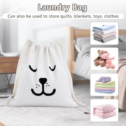 Dailygoods- Waszak - 2 Stuks - 46 x 62 cm - Herbruikbare Waszakken - Machinewasbaar - Opbergtas - Grote Capaciteit - Luchtdoorlatend — thumbnail 5