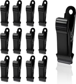 - Metalen Klemmen - Mini-Krokodillenklemmen - Antislip Veerklemmen - Knutselwerk - Gordijnen - Kleding - Breedte 1,27 cm - 12 Stuks - Geschikt voor Diverse Toepassingen - Zilverkleurig — thumbnail 1