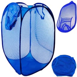 Opvouwbare Wasmand - Opbergmand 40L - Compact & Handig - Reis accessoires - Vakantie benodigdheden - Blauw — thumbnail 1