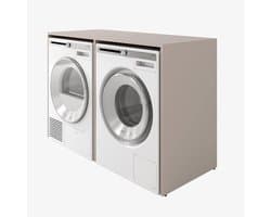 PLATAN ROOM Wasmachinekast, 130 cm breed, bovenbouwkast, wasmachine of wasdroger, kast voor badkamer (65 cm diep, kasjmier)