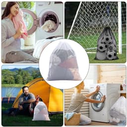Dailygoods - 2 Stuks Mesh Wasmachine Tassen met Trekkoord voor Delicate Kleding — thumbnail 5