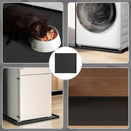 Lekbak Wasmachine - Opvangschalen - Apparaten Beschermen - Verhoogde Rand - 60 x 60 cm - Zwart — thumbnail 5