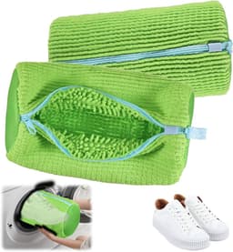 Waszak voor schoenen 2 stuks - multifunctionele bescherming, wasmachinebestendig - tegen vervorming - herbruikbaar - groen — thumbnail 1