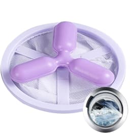 Wasmachine Pluisvanger - Haarfilterbal Was - Kleding Reinigen - Vangt Dierenhaar Op - 17.2 x 9.4 cm - Paars — thumbnail 1