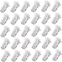 Metalen Krokodillenklemmen - Mini Clips - Organisatie en Knutselen - Robuuste Metalen Constructie - 30 Stuks - Zilver — thumbnail 3