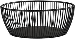 APS Broodmand - Broodkorf - Vaatwasserbestendig - Metaal - Zwart - Ovaal - Voor Horeca - 20cm x 15cm - H 8 cm — thumbnail 1