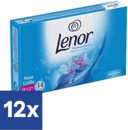 Lenor Droogtrommeldoekjes Aprilfris - 12 x 34 Doekjes — thumbnail 1