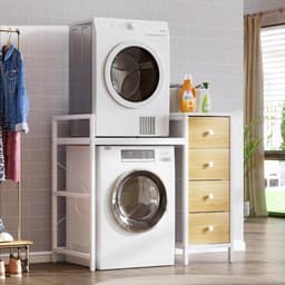 Wasmachine Ombouw - Opbouwmeubel - Kast Wasdroger - Meubel - slimme opberg — thumbnail 1