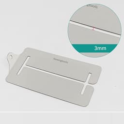 Naaiclips Roestvrij Staal - Zoomklemmen Stof - Precisie Naaien - Dubbele Naadgeleiding - 3 mm - Metaal — thumbnail 2