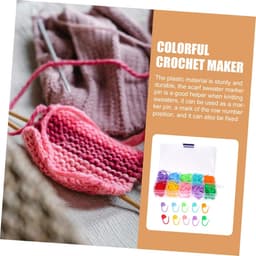 Haaknaalden Clips - Steekmarkeringen Breinaalden - Hobby Handwerken - Niet-Glijdend Ontwerp - 150 Stuks - Diverse Kleuren — thumbnail 2