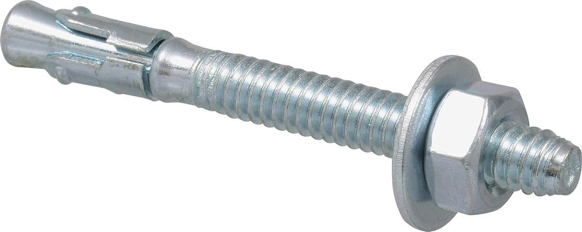 Wiganker - Doorsteekanker Betonanker - Vastzetten Materialen - Inclusief Moer en Ring - 40 Stuks - Zink — afbeelding 1