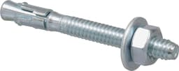 Wiganker - Doorsteekanker Betonanker - Vastzetten Materialen - Inclusief Moer en Ring - 40 Stuks - Zink — thumbnail 1