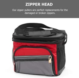 Operitacx 12stuks Afneembare Zipper Pullers Van Duurzame Zipperkoppen Voor Kleding Rugzakken Bagage Eenvoudig Te Installeren Geschikt Voor Diverse Zippers — thumbnail 5