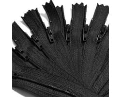 7" Zipper YKK #3 Nylon Coil ~ Black (12 Zippers/Pack) - MADE IN USA For Clothing, Bags, Bags & Sewing Craft Projects