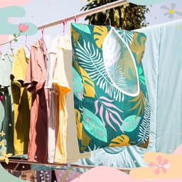Wasknijper Tas - Kleding Pin Houder - Wassen Organiseren - Waterdicht Stevig - 38 x 28 cm - Zomer Thema — thumbnail 2