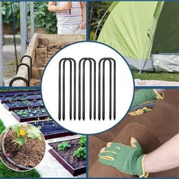 Duurzame grondankers en tentpinnen voor tuin, trampoline en schommel - 6 stuks van 30 cm — thumbnail 5