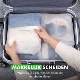 Travelhawk Schoenzakken - 5 Stuks - 30x40cm - Schoenopbergzakken voor op reis - Transparant — thumbnail 5