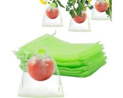 Fruitbeschermzakken - Beschermzakken Tuin - Bescherming Tegen Ongedierte - Met Trekkoorden - 13x18 cm - Groen