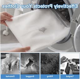 Set van 6 Wasnetten voor de Wasmachine, 40x30cm, Met Rits, Ideaal voor Fijne Was, Ondergoed en Kleding — thumbnail 5
