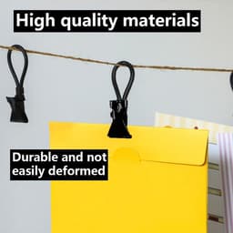 30 Stuks Handdoekclips Zwart - Stevige Hangers voor Keukendoeken en Theedoeken — thumbnail 3