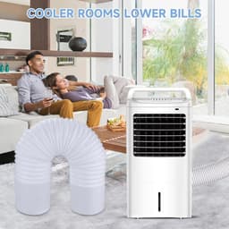 Mobiele Airco Slang - Afvoerslang Flexibel - Efficiënte Ventilatie - Eenvoudige Aansluiting - 15cm Diameter 3m - Grijs — thumbnail 3