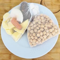 4x Herbruikbare Kooknetten voor Peulvruchten, Groenten en Pasta - Nylon Kookzakken 2 kg — thumbnail 4