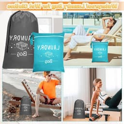 Waszak voor Vuile Kleding, Compact en Duurzaam, Ideaal voor Reizen, Camping, Gym en Vakanties, Verkrijgbaar in 2 Maten — thumbnail 3