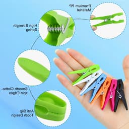 Houten wasknijpers met opbergmand voor efficiënt en georganiseerd drogen van kleding — thumbnail 5